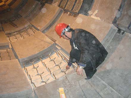 朝鮮回轉(zhuǎn)窯澆注項目